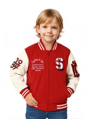 Boys Jacket Sporty Candy Red